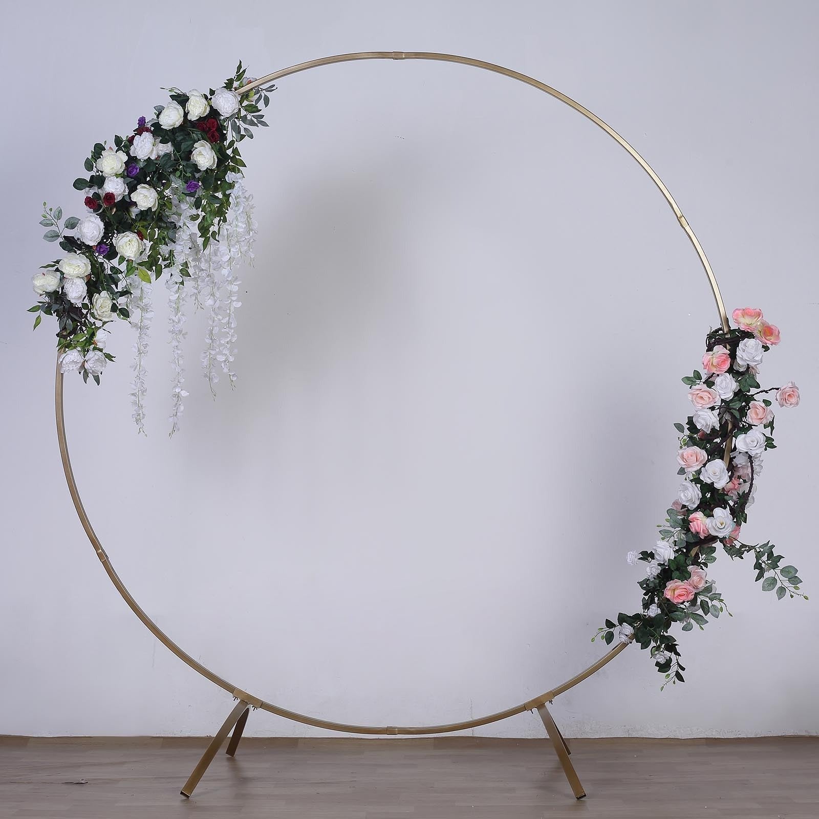 Seven-and-a-half-foot gold ceremony arch
