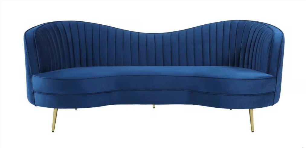 Modern blue Sophia sofa lounge piece